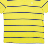 CHAPS Mens Polo Shirt Yellow Striped L