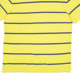 CHAPS Mens Polo Shirt Yellow Striped L