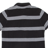 TOMMY HILFIGER Mens Polo Shirt Black Striped M