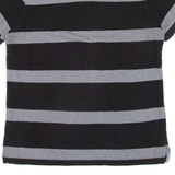 TOMMY HILFIGER Mens Polo Shirt Black Striped M