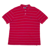 CHAPS Mens Polo Shirt Red Striped XL