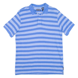 CHAPS Mens Polo Shirt Blue Striped M
