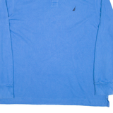 NAUTICA Mens Polo Shirt Blue Long Sleeve XL