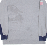 POLO SPORT RALPH LAUREN Mens Polo Shirt Grey Striped Long Sleeve L