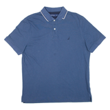 NAUTICA Mens Polo Shirt Blue L