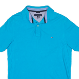 TOMMY HILFIGER Mens Polo Shirt Blue L