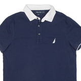 NAUTICA Slim Fit Mens Polo Shirt Blue M