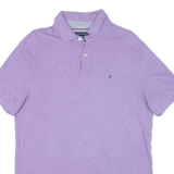 TOMMY HILFIGER Mens Polo Shirt Purple M