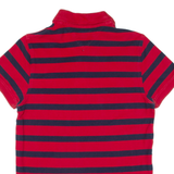 TOMMY HILFIGER Slim Fit Mens Polo Shirt Red Striped XS