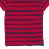TOMMY HILFIGER Slim Fit Mens Polo Shirt Red Striped XS