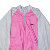 LAFFLER 1/4 Zip Womens Pullover Jacket Pink 90s 2XL