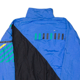 FREE&SPORTY Mens Shell Jacket Blue Nylon 90s M