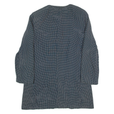 Womens Blazer Coat Black Viscose Polka Dot S