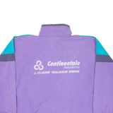 SALLER Womens Track Jacket Purple Colourblock XL