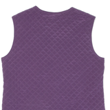 PETER HAHN Womens Quilted Gilet Purple Silk UK 12