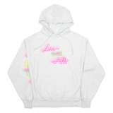 CHAMPION REVERSE WEAVE Love Over All Neon Womens Grey Hoodie M