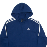 ADIDAS Mens Blue Hoodie S