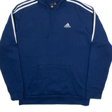 ADIDAS Mens Blue Hoodie S
