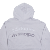 ADIDAS Cropped Womens Purple Hoodie UK 12