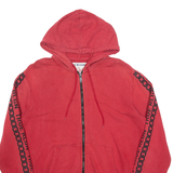 TRUE RELIGION Mens Red Hoodie Full Zip L