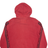TRUE RELIGION Mens Red Hoodie Full Zip L