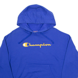 CHAMPION Mens Blue Hoodie S
