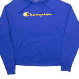 CHAMPION Mens Blue Hoodie S