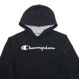CHAMPION Mens Black Hoodie S