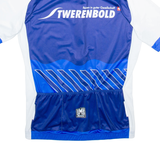 SMS SANTINI Full Zip Cycling Mens Jersey Blue XL