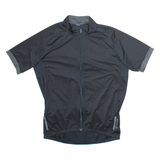 Full Zip Cycling Mens Jersey Black L