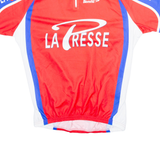 BIEMME Cycling Mens Jersey Red 1/4 Zip 2XL