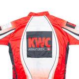 GLOBAL SPORTS GEAR Full Zip Cycling Mens Jersey Red XL