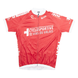 TEXNER Full Zip Cycling Mens Jersey Red L
