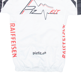 ANDEER Full Zip Cycling Mens Jersey White M