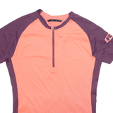 SURFING ELEMENTS Cycling Womens Jersey Pink 1/2 Zip L