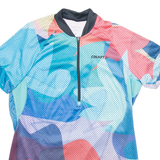 CRAFT Cycling Womens Jersey Blue 1/2 Zip L