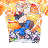 Full Zip Cycling Mens Jersey Orange L