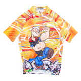 Full Zip Cycling Mens Jersey Orange L