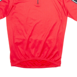Cycling Mens Jersey Red 1/4 Zip M