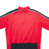 Cycling Mens Jersey Red 1/4 Zip M