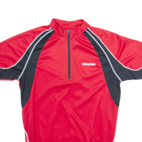 BRUNEX Cycling Mens Jersey Red 1/4 Zip M