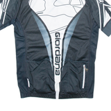 GIORDANA Full Zip Cycling Mens Jersey Black L