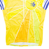 BIKE O'BELLO Full Zip Cycling Mens Jersey Yellow L