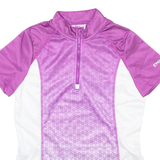 CRIVIT Cycling Womens Jersey Purple 1/4 Zip M
