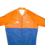 SCATTA Full Zip Cycling Mens Jersey Blue L