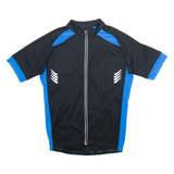 Full Zip Cycling Mens Jersey Black S