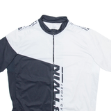 DECATHLON Full Zip Cycling Mens Jersey White XL