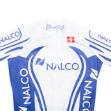 PIERREPOINT Full Zip Cycling Mens Jersey White M