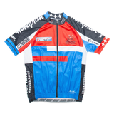Full Zip Cycling Mens Jersey Blue M