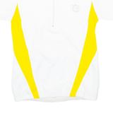 MOVEMENT SESSION Cycling Mens Jersey White 1/4 Zip XS